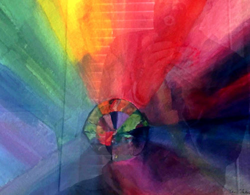 Prism watercolor painting