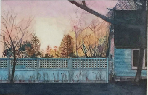 Fading Light watercolor painting